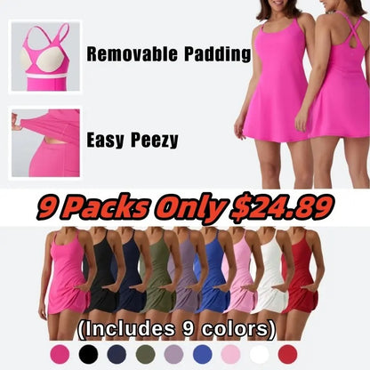 🔥Flash Sale⚡ Softlyzero Plush Backless Active Dress-Easy Peezy