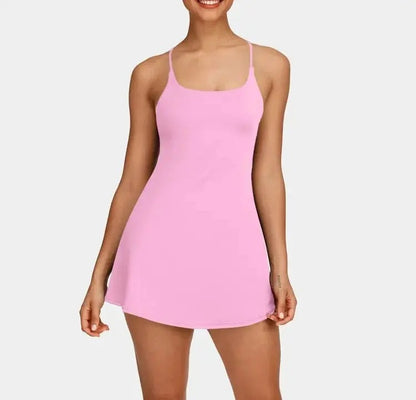 🔥Flash Sale⚡ Softlyzero Plush Backless Active Dress-Easy Peezy